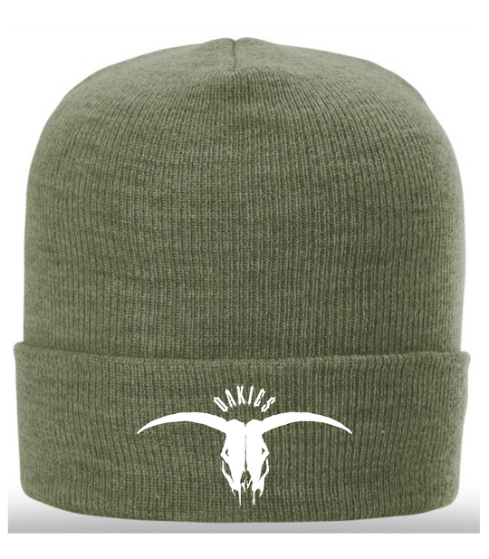 COWSKULL FOLDED BEANIE