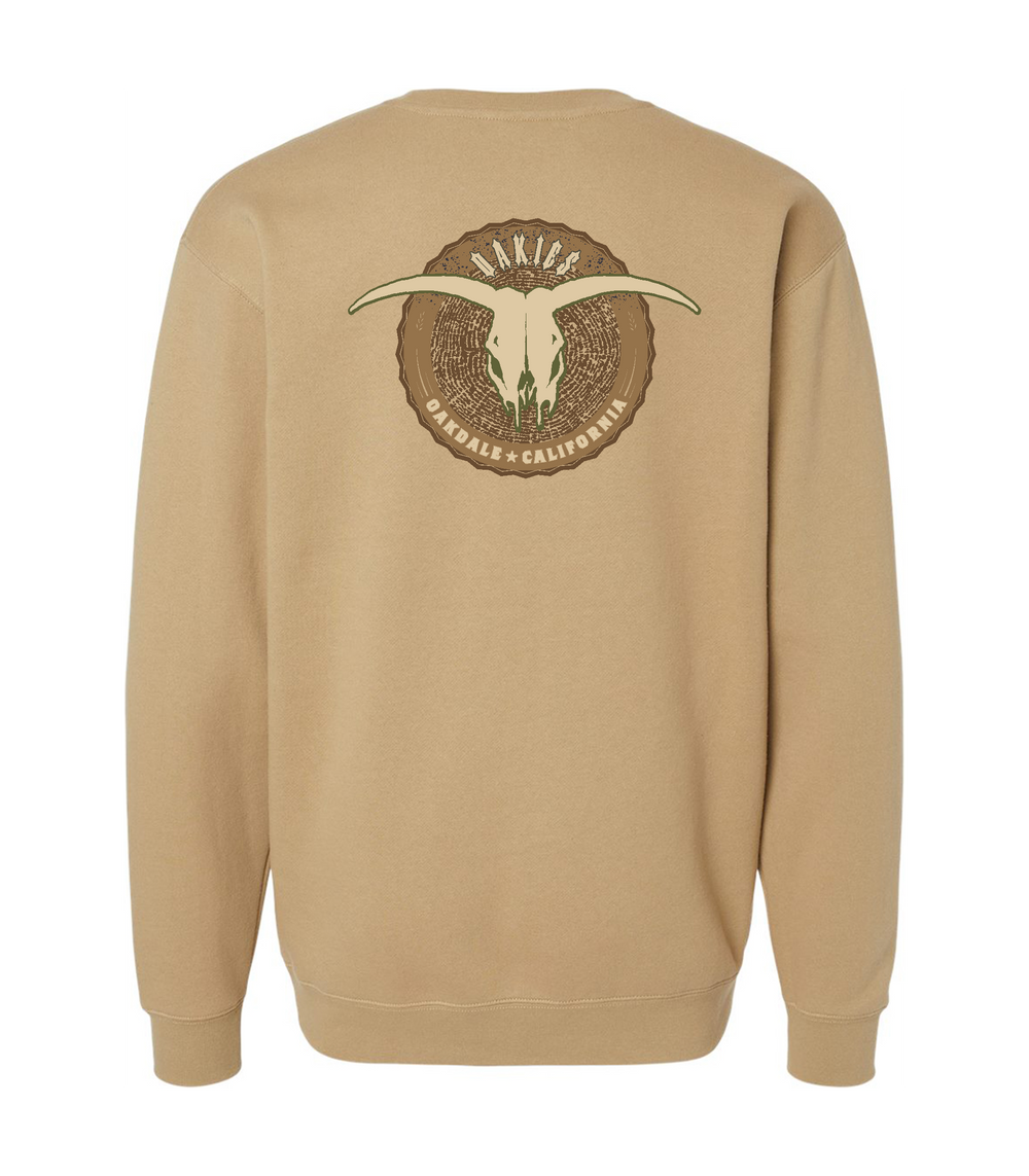 WOODGRAIN CREWNECK SWEATSHIRT