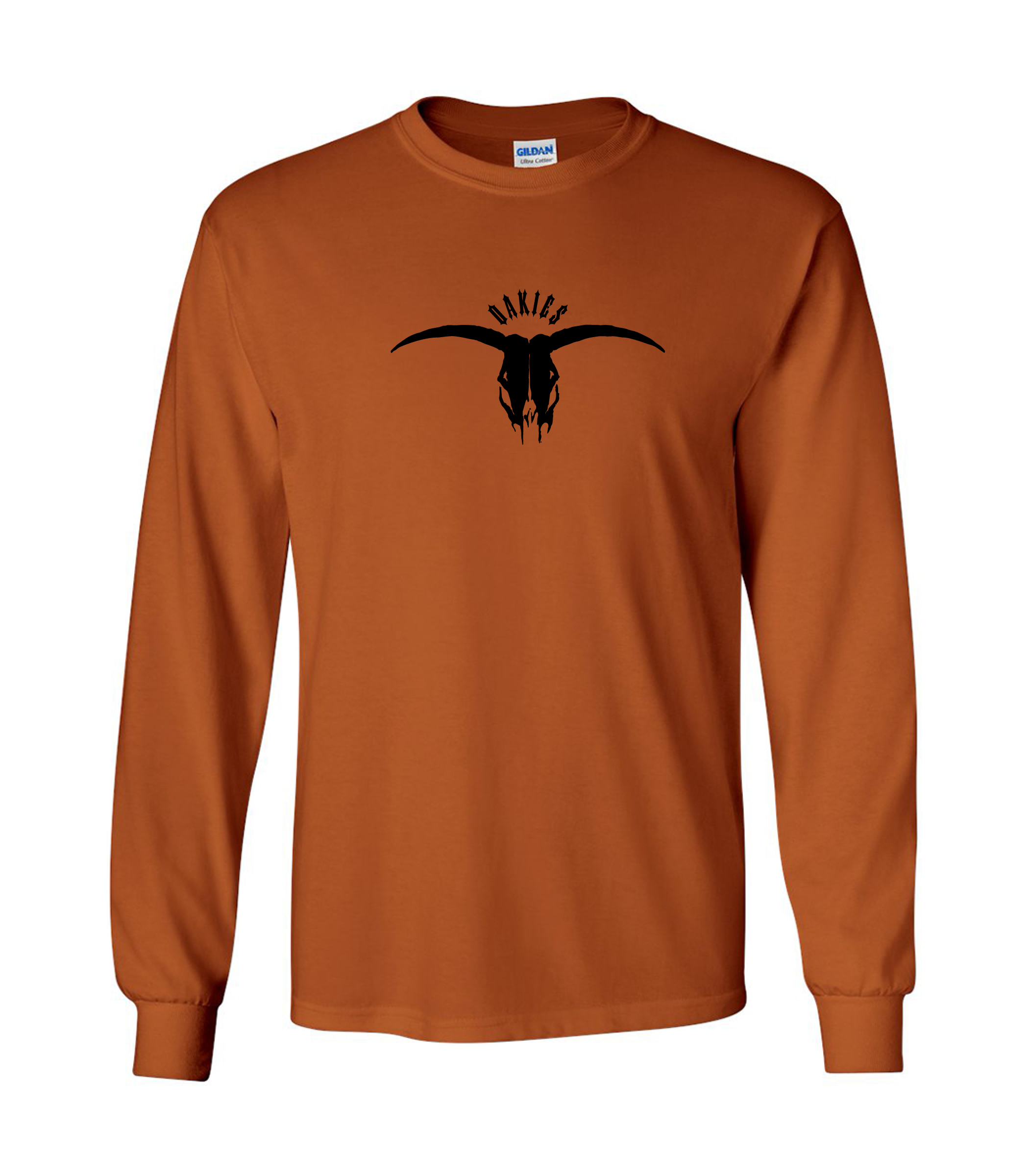 COWSKULL LONG SLEEVE TEE SHIRT – Oakies Board Shop