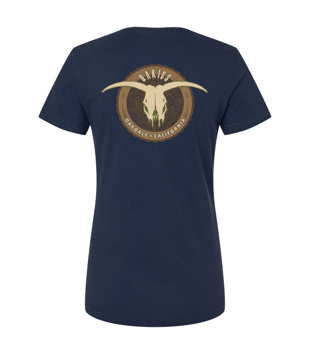 WOMENS WOODGRAIN V NECK TEE