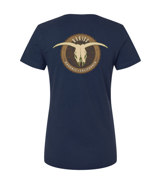 WOMENS WOODGRAIN V NECK TEE